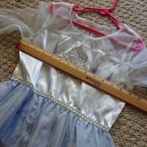 New Disney Store Snow Queen Elsa Sleep Gown Girls size 7/8 - Picture 11 of 12